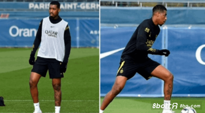 巴黎官方：金彭贝已恢复球队合练